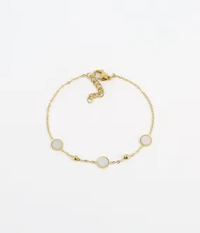 Zag Bijoux Kalina Gold Mother of Pearl Bracelet